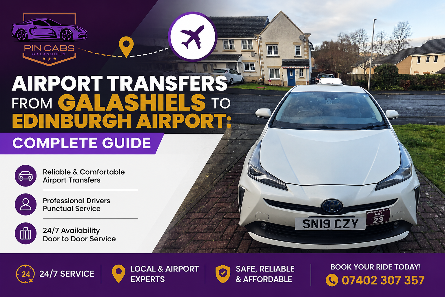Airport Transfers from Galashiels to Edinburgh Airport Complete Guide