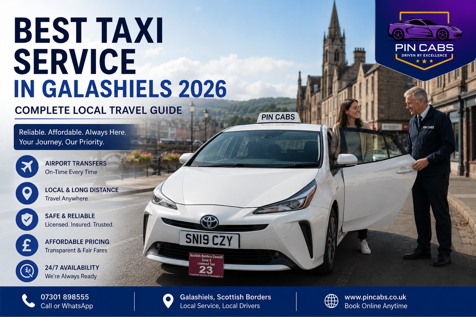 Read more about the article Best Taxi Service in Galashiels: Complete Local Travel Guide 2026