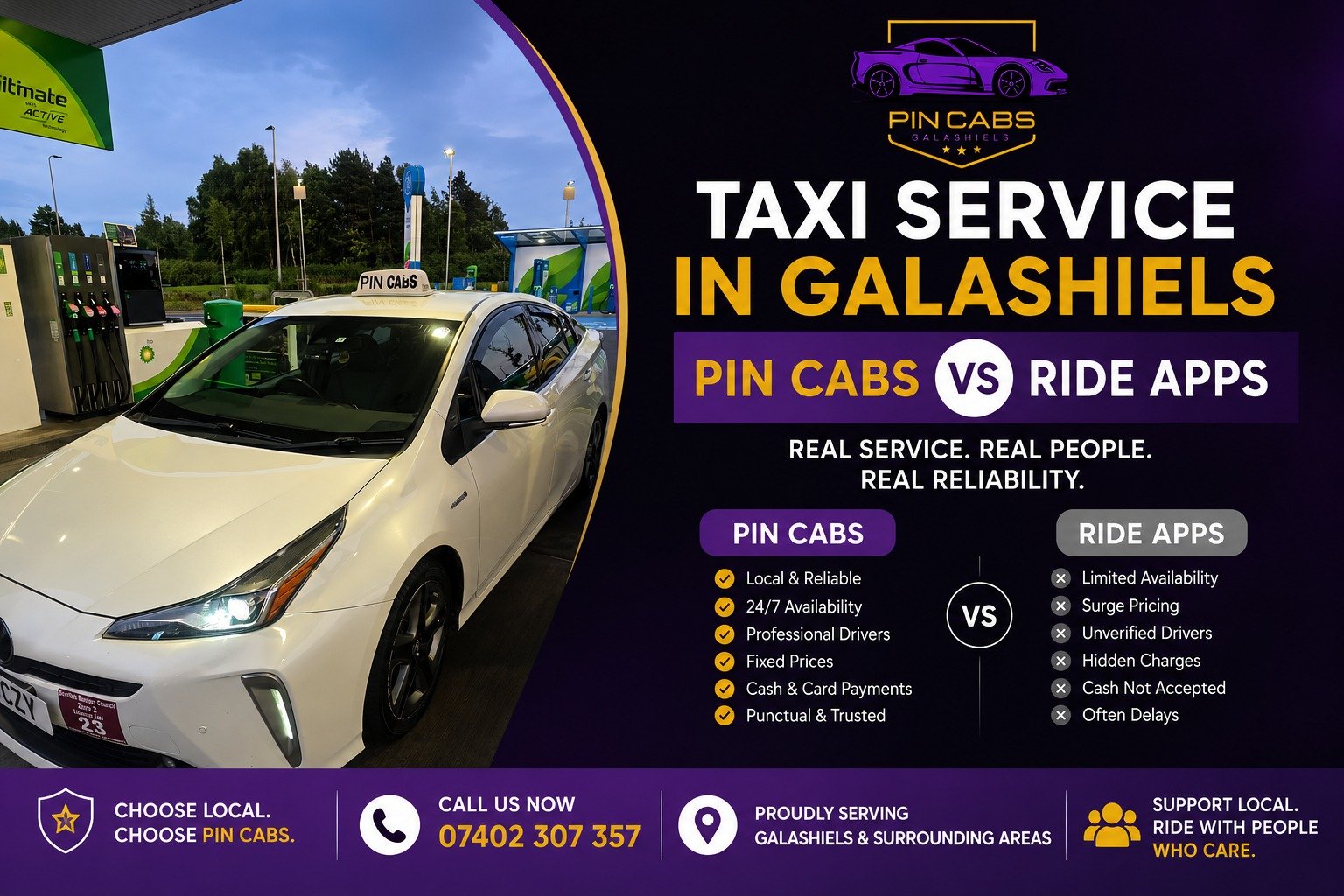 Read more about the article PIN Cabs vs Ride-Hailing Apps: Which Is Better in Galashiels?